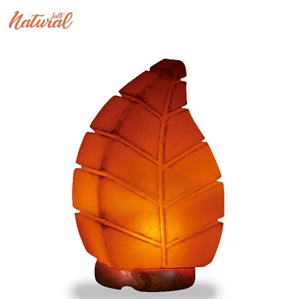 BUX Leaf Shape Salt Lamp USB Multi Color