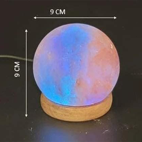 BUX Sphere Shape Salt Lamp USB Multi Color - Image 5