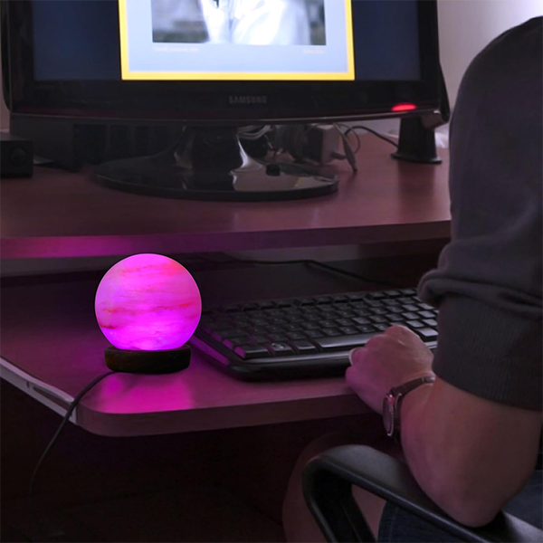BUX Sphere Shape Salt Lamp USB Multi Color - Image 3